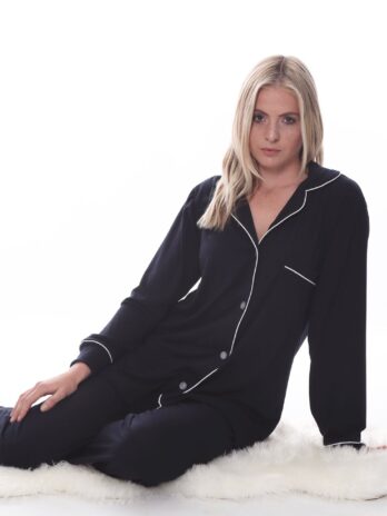Navy Long Winter PJ set