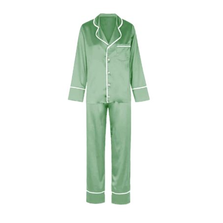PJ Warehouse Sage Long PJ Set - Image 2