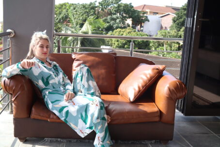 Rayon Leafy Sage Winter Robe