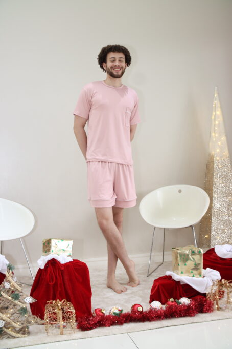 Pink Men Summer PJ Set - Image 2