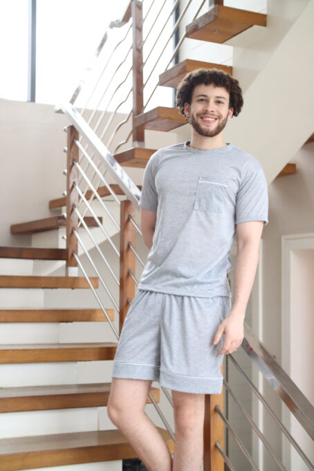 Grey Men Summer PJ Set