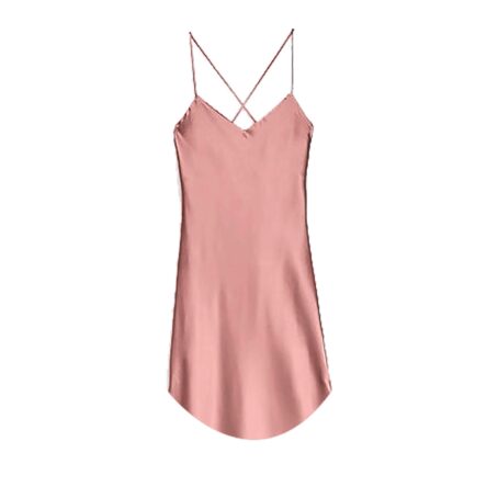 Copper Satin Strappy Nightie - Image 6