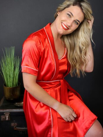 Ruby Strappy Nightie and Gown Combo