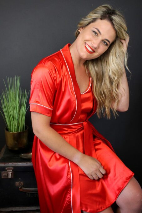 Ruby Strappy Nightie and Gown Combo