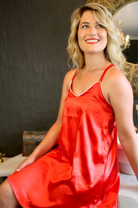 Ruby Strappy Nightie and Gown Combo - Image 4