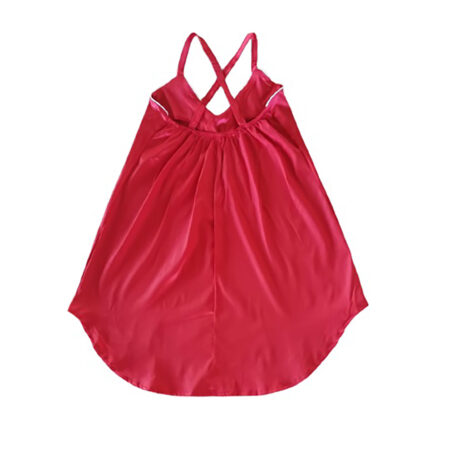 Escada Red Satin Nightie and Gown Combo Set - Image 3