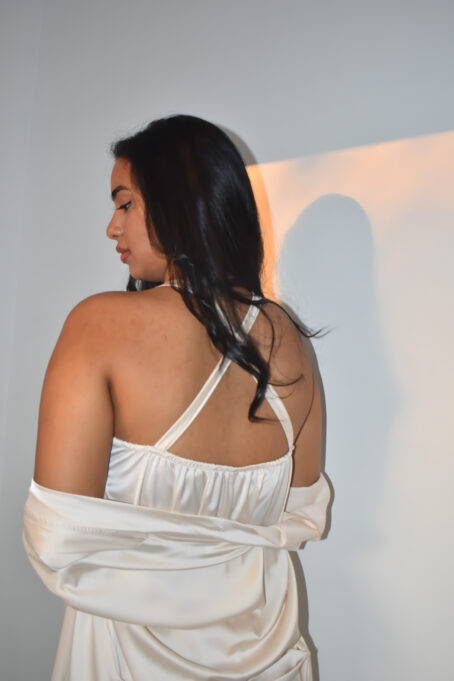 Milk Strappy Nightie and Gown Combo - Image 4