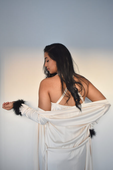 Milk Strappy Nightie and Gown Combo - Image 2