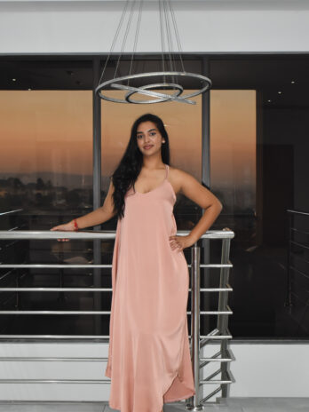 Blush Long Strappy Nightie