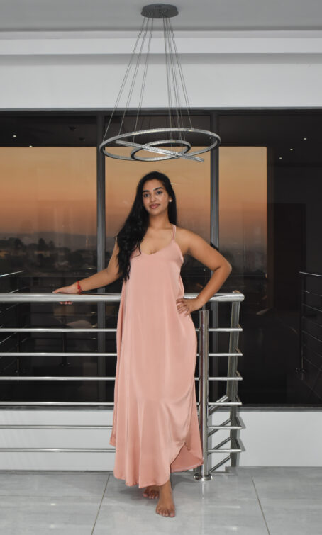 Blush Long Strappy Nightie