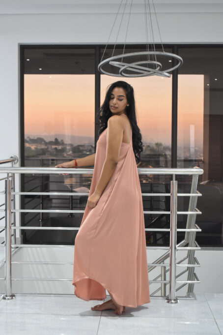Blush Long Strappy Nightie - Image 2
