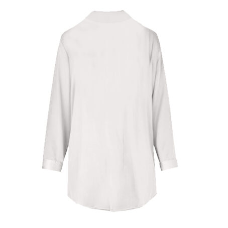 Milk Satin Winter boyfriend shirt - Image 4