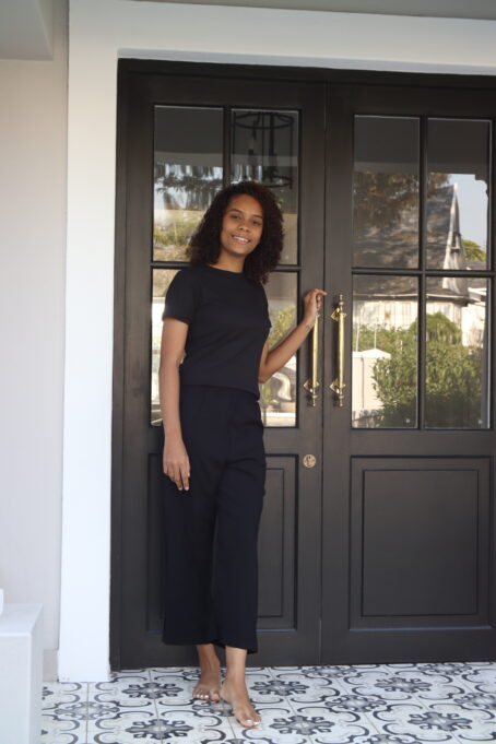3/4 PJ Pants- Black