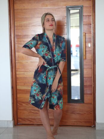 Escada Bleeding Rose Summer Robe