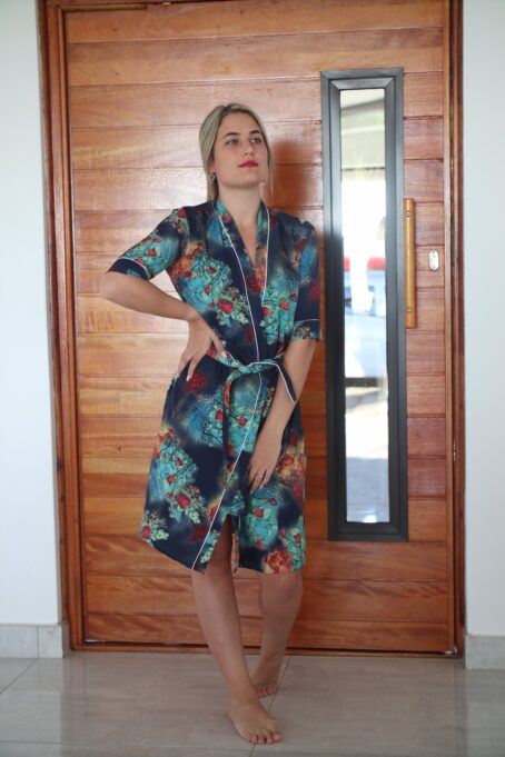 Escada Bleeding Rose Summer Robe