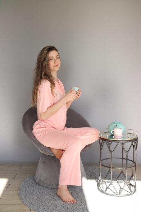Pink Berry Summer Short top long pants Pj - clearance item