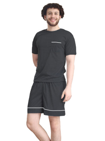 Black Men Summer PJ Set