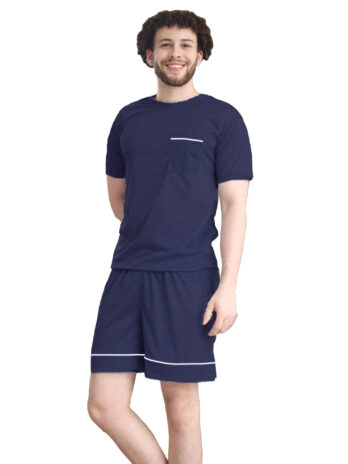 Navy Men Summer PJ Set
