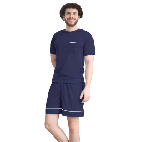 Navy Men Summer PJ Set