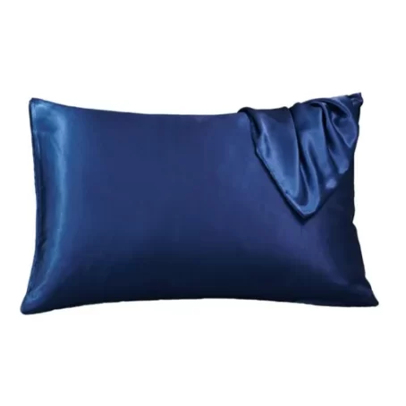 Navy Satin Pillow Cases