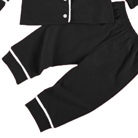 Kids Black Winter Pj - Image 4