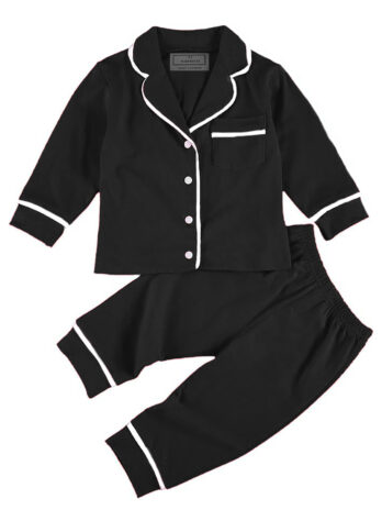 Kids Black Winter Pj