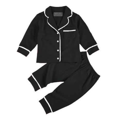 Kids Black Winter Pj