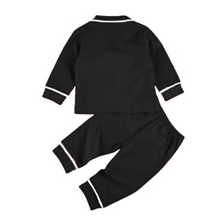 Kids Black Winter Pj - Image 2