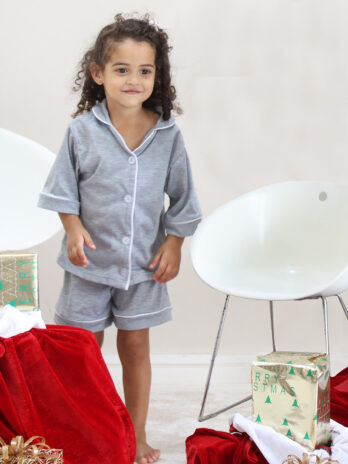 Kids & Babys Melange Grey Summer pj