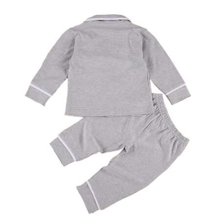Kids Grey Winter Pj - Image 3