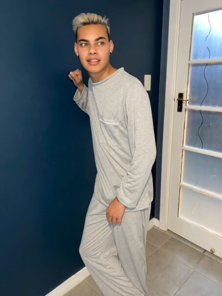 Mens Winter Pj- Grey - Image 2