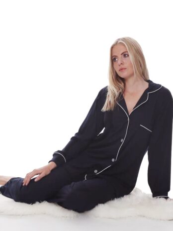 Black Long Winter PJ set