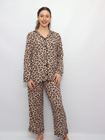 Leopard Print Winter Pj set