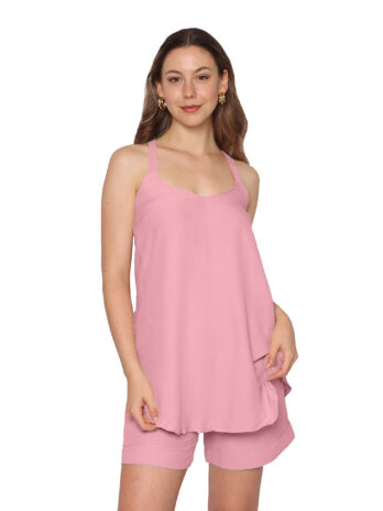 Turkish Rose Airflow Strappy Top and Shorts
