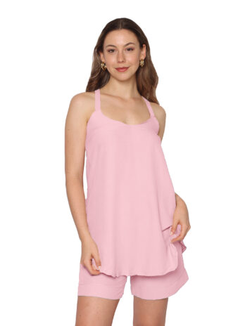 Cherry Blossom Airflow Strappy Top and Shorts