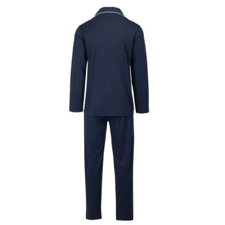 PJ Warehouse Men's Navy Winter Button down PJ - Image 2