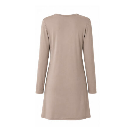 PJ Warehouse Women's Brown Long Sleeve Nightie - Image 4