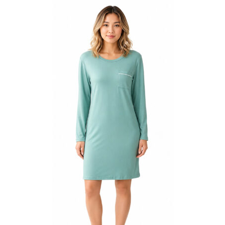 PJ Warehouse Women's Sage Long Sleeve Nightie