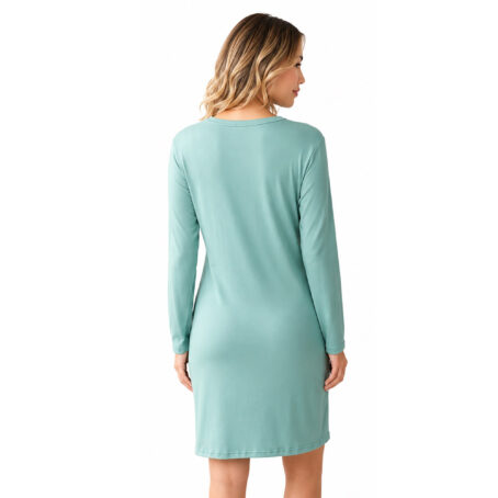 PJ Warehouse Women's Sage Long Sleeve Nightie - Image 2