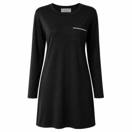 PJ Warehouse Women's Black Long Sleeve Nightie - Image 6