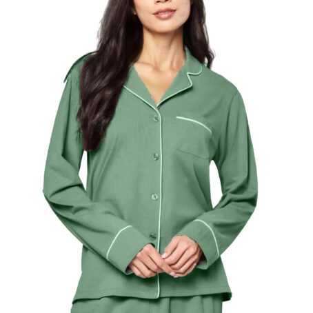 PJ Warehouse Sage Winter Pyjamas & Sleeping Bra Set - Image 2